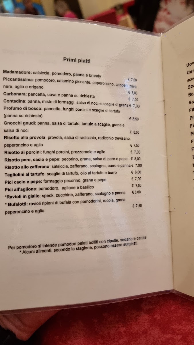 Menu Ristorante Pizzeria Madamadorè - Il Bocconcino Snc-7